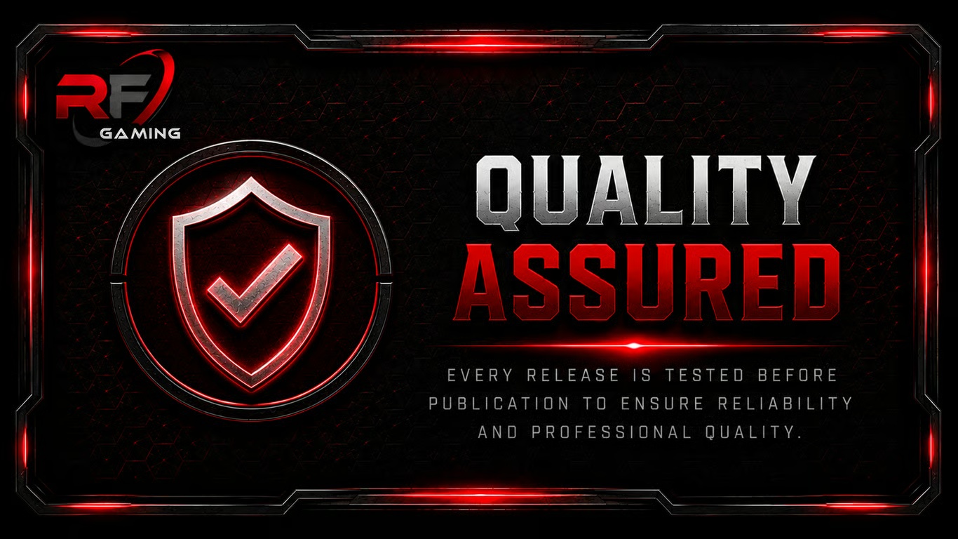 Quality assured and tested before release